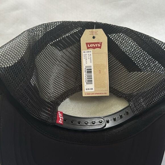 Levis Trucker Hat Mens Large Black - Picture 3 of 3
